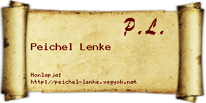 Peichel Lenke névjegykártya
